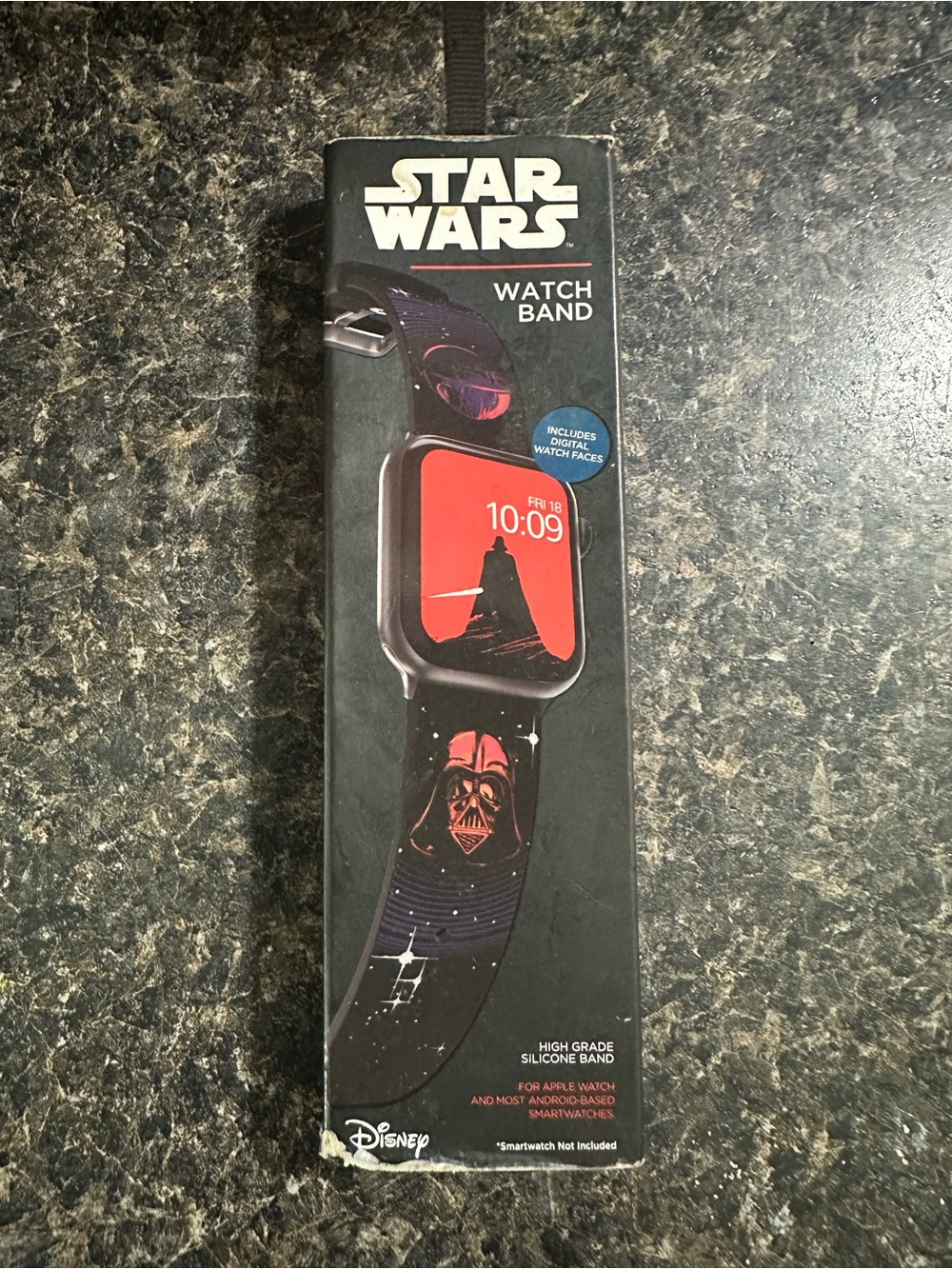Star Wars Darth Vader Black Silicone Watch Band